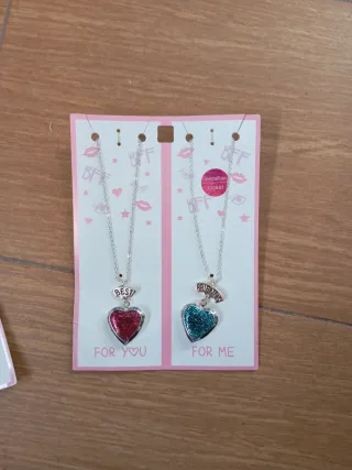 Pack 2 Collares Corazón y BFF