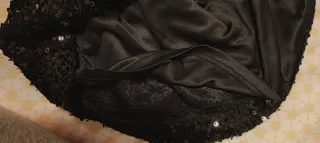 Vestido Mango lentejuelas negro