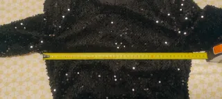 Vestido Mango lentejuelas negro