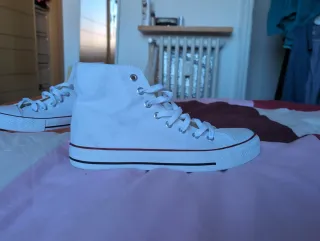 Zapatillas Tipo Converse Blancas Altas
