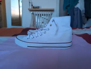 Zapatillas Tipo Converse Blancas Altas