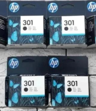 4 Cartuchos HP 301 Negros Originales