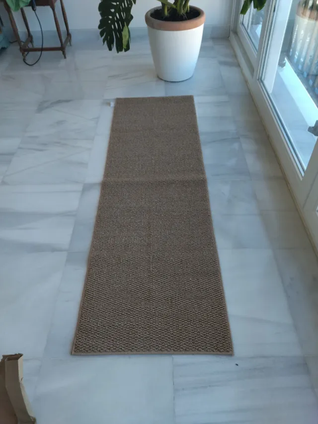 Alfombra sintética tipo yute. 2 unidades