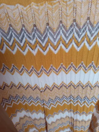 Falda larga MORGAN zig-zag multicolor talla XL