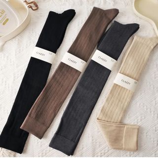 5 pares Calcetines largo lana mujer talla 35-40