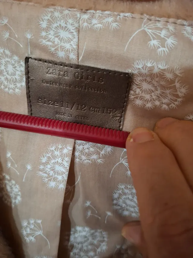 Chaleco pelo sintético beige talla única