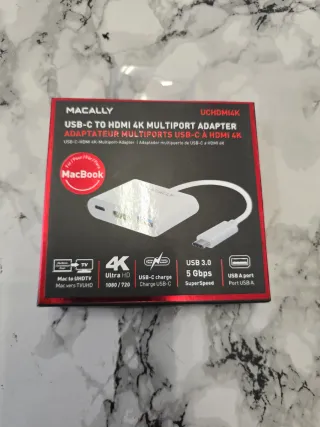 Adaptador Macally USB-C a HDMI 4K