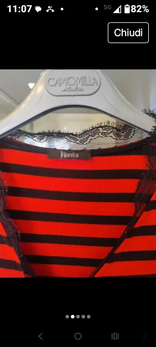 Abito caldo cotone tg S drappeggio