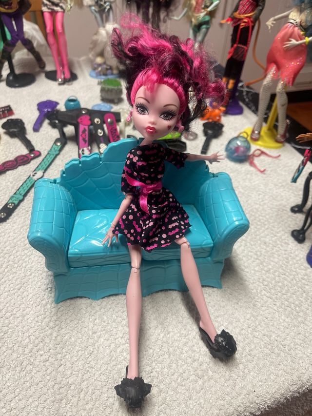 Lotto di 14 bambole Monster High + accessori