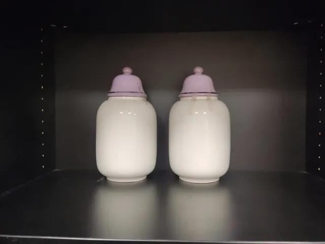 Bottiglie in ceramica farmacia antiche Glaas