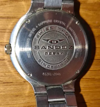 Reloj Sandoz Seram Negro y Plateado