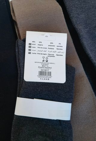 5 pares calcetines lana mujer talla 35-40