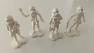 4 Soldatini Astronauti Vintage