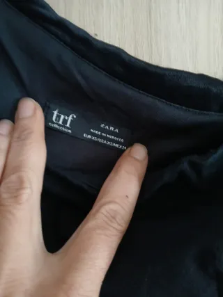 Vestido fiesta negro asimétrico