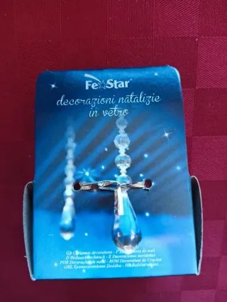 Albero di Natale in vetro in miniatura. Nuovo.