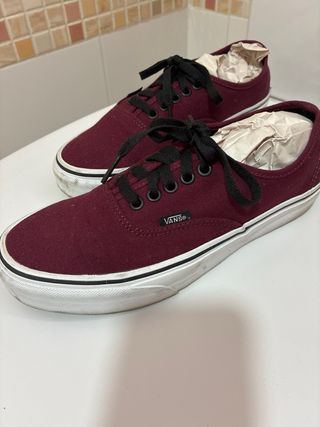 Zapatillas Vans Burdeos Talla 39
