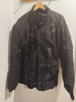 Chaqueta de moto negra YM