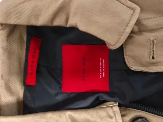 Gabardina beige hombre