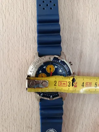 Reloj Racer Cronógrafo Azul y Plateado. Nuevo.