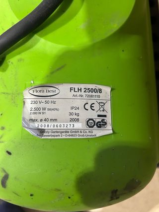 Trituradora Flora Best FLH 2500/8