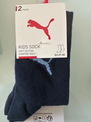 6 pares calcetines Puma Kids EU 27-30