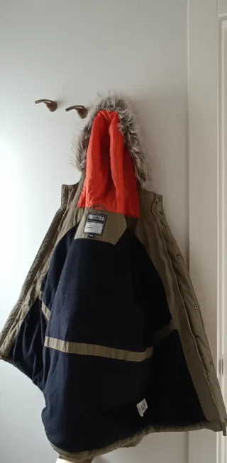 Chaquetón niño verde oliva