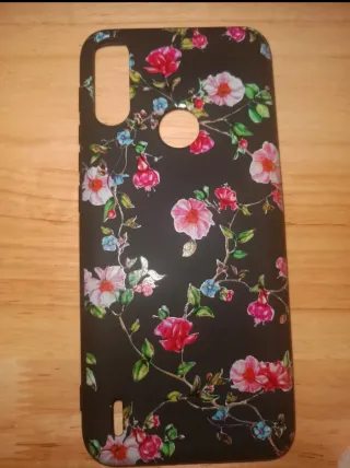 Cover Motorola E7 Power Floreale Nero