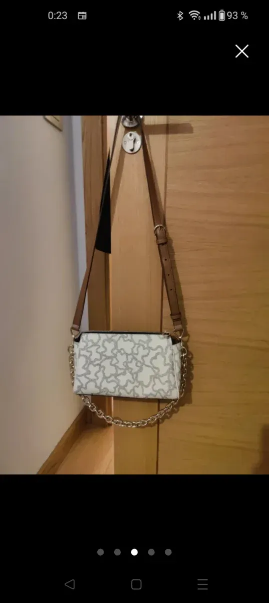 Bolso Tous Blanco y Plateado