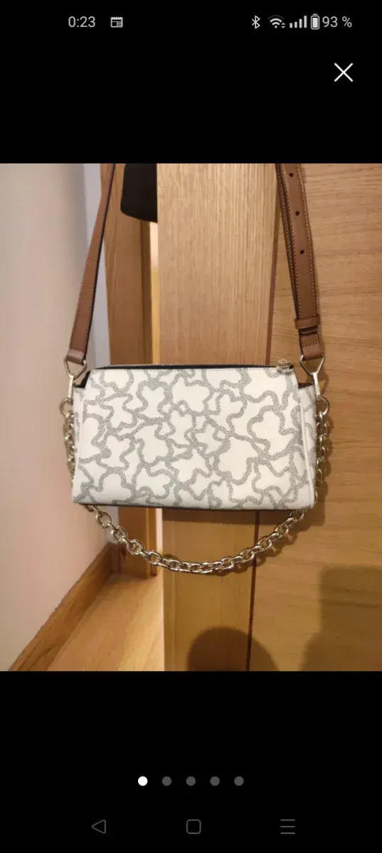 Bolso Tous Blanco y Plateado