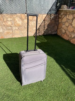 Maleta de cabina John Travel gris
