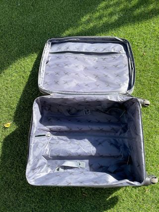 Maleta de cabina John Travel gris