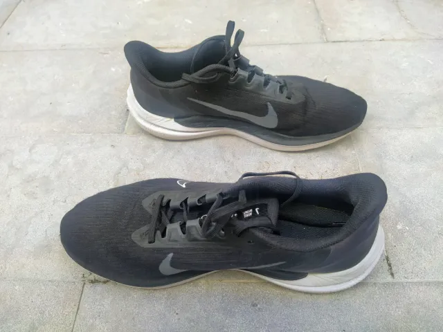 Zapatillas Nike Air Winflo 9 negra, blanca, plata