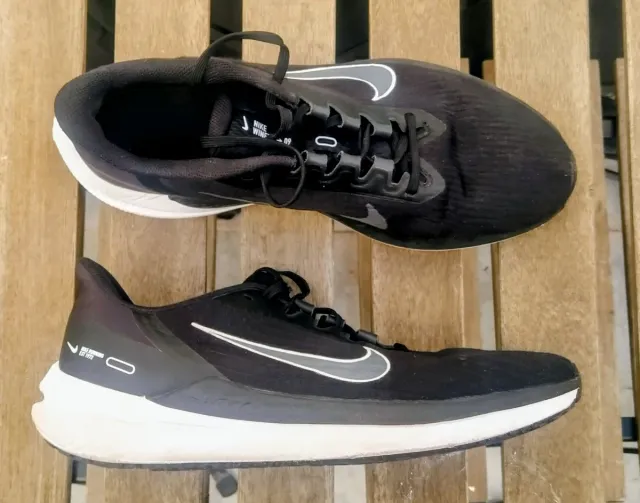 Zapatillas Nike Air Winflo 9 negra, blanca, plata