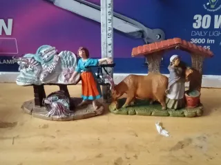 Pastori presepe diorama vintage