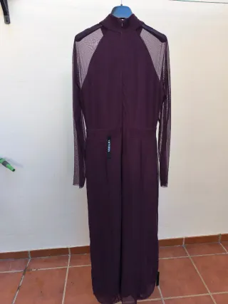 Vestido largo invitada morado