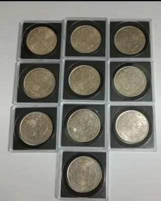 10 Monedas 100 Pesetas 1966 Franco