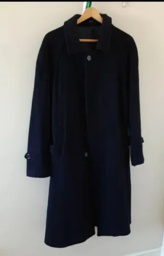 Abrigo Lana y Cachemira Hombre Azul