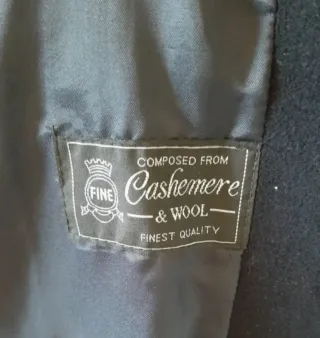 Abrigo Lana y Cachemira Hombre Azul