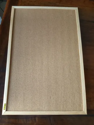 Lavagnetta in sughero con cornice in legno