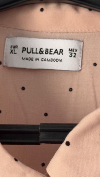 Camisa Pull&Bear lunares rosa Talla XS