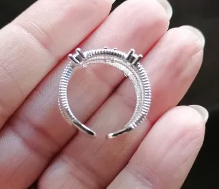 Anello Argento S925 Zirconi Bianchi