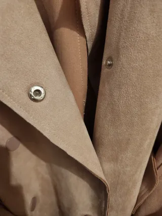 Chaqueta ante rosa palo