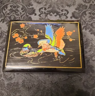 Scatolina vintage con uccelli