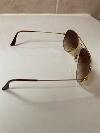 Gafas de sol Ray-Ban Aviator Doradas Marrones