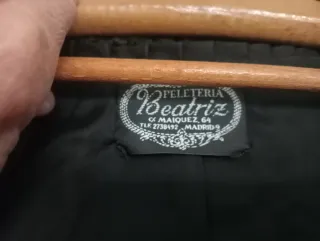 Abrigo largo Astracán Beatriz negro Perfecto estad