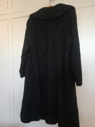 Abrigo largo Astracán Beatriz negro Perfecto estad