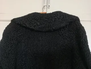 Abrigo largo Astracán Beatriz negro Perfecto estad