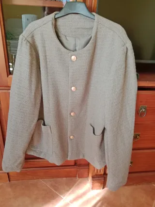 Chaqueta Unisex Texturizada Botones