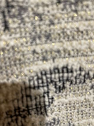 Conjunto falda y cárdigan blusa blanca /gris 42