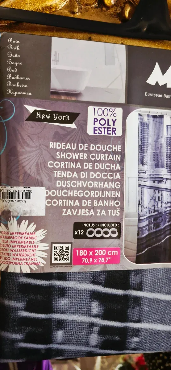 Cortina de Duche New York Skyline